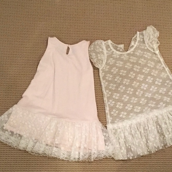 MONNALISA FRENCH LACE DRESS . Gorgeous in pristine condition . - Picture 6 of 7